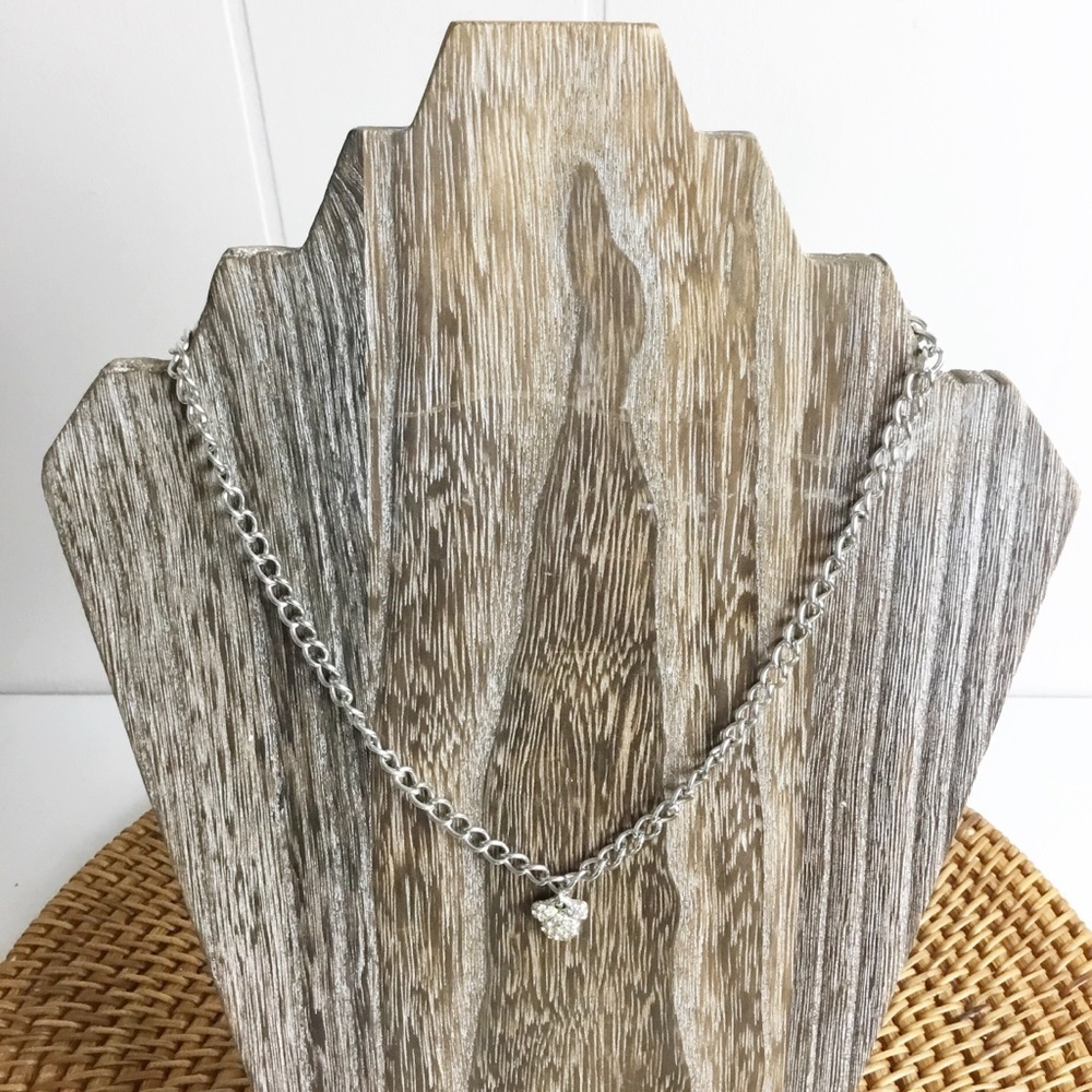 Disney Chained Silver Mickey Mouse Necklace